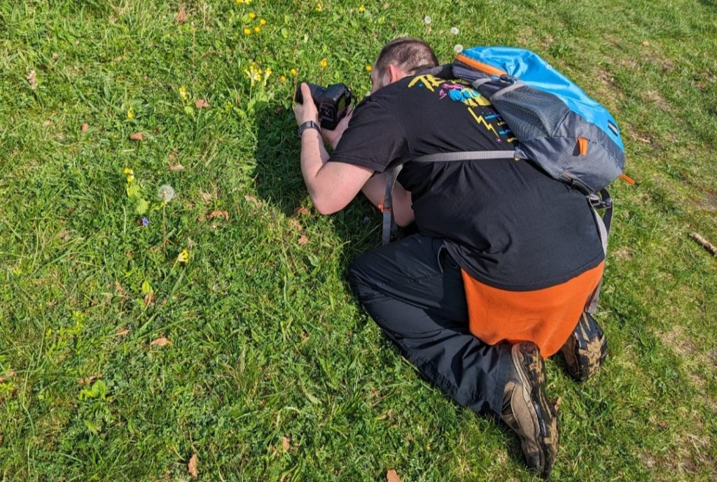 Chesterfield photographer Martin on a Peak District landscape shoot with his Canon DSLR camera